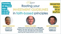 SAVE THE DATE: FaithInvest's first Global Members’ Conference – June 8 & 9